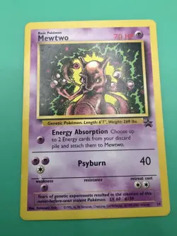 Mewtwo 14/53 Promo Pokemon WOTC Promo 1999 Black Star Promo Vintage LP - Image 1