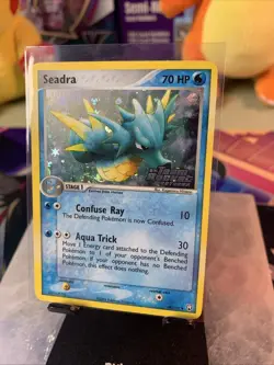 Seadra EX Team Rocket Returns 48/109 Reverse Holo w/ Swirl + Stamp Pokemon 2004 - Image 3