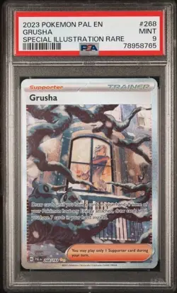 2023 Pokemon Paldea Evolved Arusha SIR #268 PSA9 - Image 1