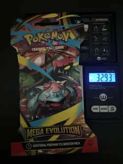 (VERY HEAVY) 32.93g Pokemon TCG Mega Evolution Sleeved Booster Pack (SEALED)✅ - Image 1