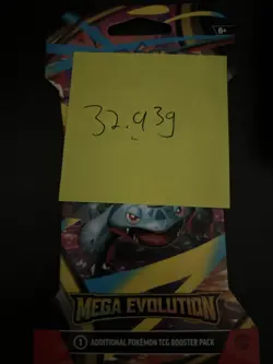 (VERY HEAVY) 32.93g Pokemon TCG Mega Evolution Sleeved Booster Pack (SEALED)✅ - Image 2