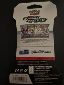 Heavy! Over 33.00 Gram Pokemon Journey Together Sleeved Booster Pack Sealed - Image 3