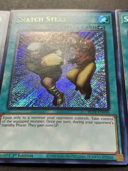 3x Snatch Steal | Secret Rares | BLTR-EN096 | NM | 1st Editions | YuGiOh! - Image 5