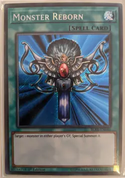 YuGiOh Monster Reborn Secret Rare 1st Edition BLRR-EN046 - Image 1