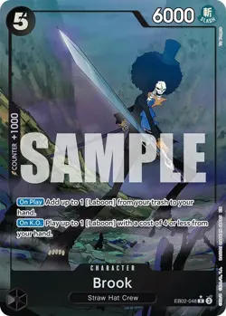 Brook (Alternate Art) EB02-048 English Extra Booster: Anime Collection One Piece - Image 1