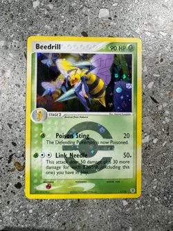 Pokemon TCG Cards Beedrill 1/112 FireRed & LeafGreen FRLG Reverse Holo Rare - Image 1