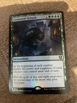 MTG Innistrad Remastered Unnatural Growth NM Foil (Rare) NM Free Shipping - Image 1
