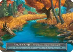 FOIL Sorcery Contested Realm - Autumn River (Foil) - Beta (B) - Image 2