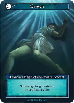 FOIL Sorcery Contested Realm - Drown (Foil) - Beta (B) - Image 1