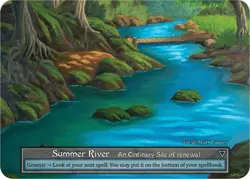 FOIL Sorcery Contested Realm - Summer River (Foil) - Beta (B) - Image 1