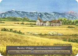 FOIL Sorcery Contested Realm - Rustic Village (Foil) - Beta (B) - Image 1