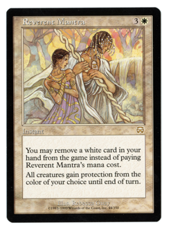 Reverent Mantra -- MTG (SP+/NM Quality) - Mercadian Masques - See scans!! - Image 1