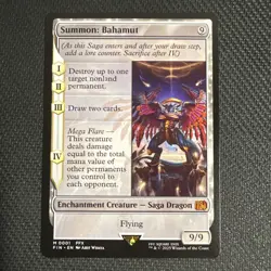MTG Final Fantasy: Summon: Bahamut - M 0001 - NM - NON FOIL - Image 1