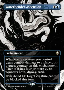 Waterbender Ascension BORDERLESS Avatar: The Last Airbender Magic MTG NM - Image 1