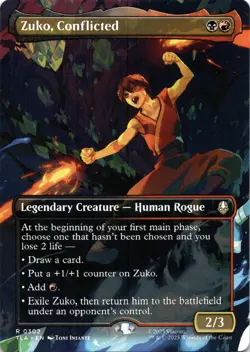 Zuko, Conflicted BORDERLESS Avatar: The Last Airbender Magic MTG NM - Image 1