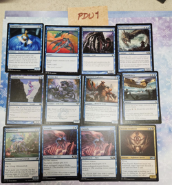 x1 MTG cards BLUE bulk lot (box shown) **100 Cards** [Box ID: PDU1] - Image 1