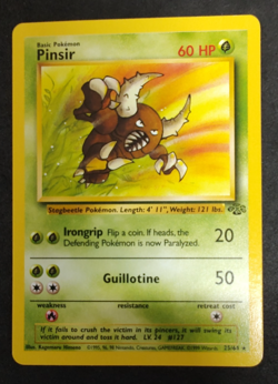 Pinsir 25/64 jungle set non holo Rare Vntage Wotc Pokemon Card - Image 1