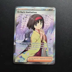Pokemon Card - 151 English Erika's Invitation Illustration Rare 196/165 - M/NM - Image 1