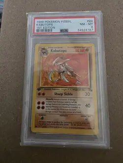 Pokemon TCG Kabutops 1st Edition Fossil, Unlimited Non-Holo - Image 1