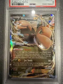 Pokemon PSA 8 Dragonite EX 74/111 XY-Furious Fists Holo - Image 2
