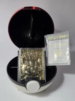 1999 Burger King Pokemon Jigglypuff Trading Card 23-karat Gold-Plated - Image 1