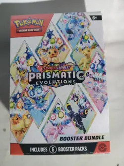 Pokemon Scarlet and Violet Prismatic Evolutions Booster Bundle 6 Pack - Image 1