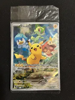 Pikachu - 027 (Pokemon Center Exclusive) 027 Sv: Scarlet & Violet Promo - Image 1