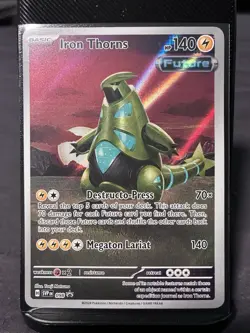 Iron Thorns SVP098 Black Star Promo Holo Illustration Rare Pokemon Card 2024 NM - Image 1