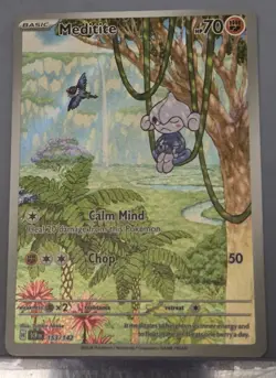 Pokemon TCG Meditite 153/142 Illustration Rare Stellar Crown NM/M - Image 1