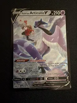 Galarian Articuno V TG16/TG30 Ultra Rare Pokemon TCG SWSH10: Astral Radiance NM - Image 1