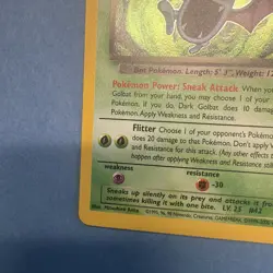 Dark Golbat 7/82 Team Rocket Holo Pokemon Card NP NM or higher - Image 4