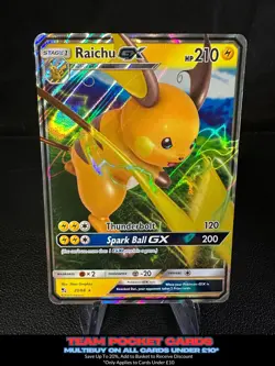 Raichu Gx 20/68, Hidden Fates, Pokemon, NM - Image 1