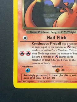 Pokemon Dark Charizard Non Holo Rare Team Rocket 2000 21/82 - Image 3