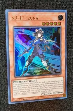 Yu-Gi-Oh K9-17 Izuna *ULTRA RARE* JUSH-EN031 1st Edition NM | Justice Hunters - Image 1