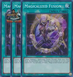 Yugioh! 3x Magicalized Fusion RA01-EN058 Super Rare 1st Ed NM - Image 1