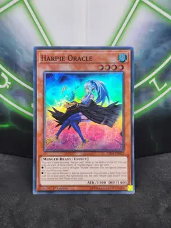 Yugioh Harpie Oracle LED4-EN002 Super Rare 1st Edition MP - Image 1