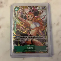 English One Piece Nami Alt Art OP14-031 The Azure Sea's Seven NM - Image 1