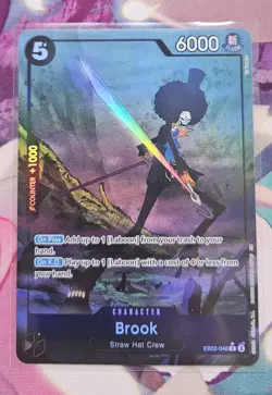 One Piece Extra Booster Anime 25th Collection EB02-048 Brook Alternate Art - Image 1