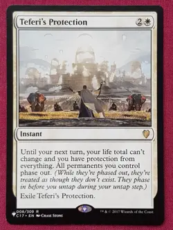 Magic The Gathering MYSTERY BOOSTER MB1 TEFERI'S PROTECTION white card MTG - Image 1