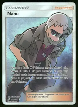 Pokemon Cards Nanu 179/181 Team Up Rare Ultra NM - Image 1