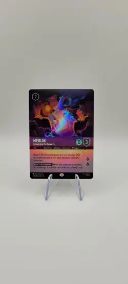 Disney Lorcana TCG: Merlin - Completing His Research (Epic) 209/204 Holo Card NM - Image 1