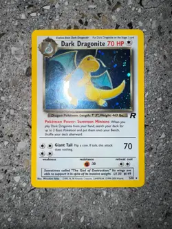 Pokemon TCG Cards Dark Dragonite 5/82 Team Rocket Holo Rare - Image 3