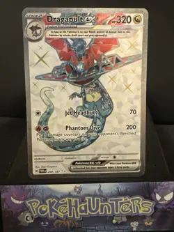 Pokemon Card Dragapult ex 200/167 Twilight Masquerade Ultra Holo Rare Near Mint - Image 1