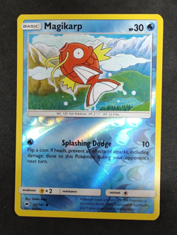 REVERSE HOLO Pokemon Sun & Moon Burning Shadows TCG Card Magikarp 32/147 - Image 1