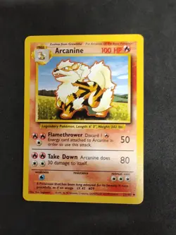 Pokemon Card Arcanine Base Set Unlimited Uncommon 23/102 Near Mint - Image 1