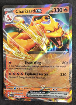 Pokemon Card Charizard ex 006/165 Double Rare Scarlet & Violet 151 Near Mint - Image 1