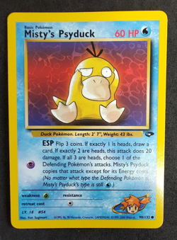 Pokemon Card Misty's Psyduck Gym Challenge 90/132 Near Mint - Image 1