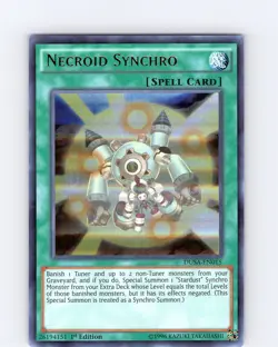 Yu-Gi-Oh TCG Necroid Synchro DUSA-EN015 1st Edition Ultra Rare Card NM - Image 1