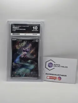 Pokemon Journey Together Noibat Illustration Card 169/159 Ace 10 Gem Mint - Image 1