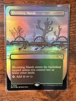 MTG Outlaws of Thunder Junction - Blooming Marsh Foil Rare - 300 - NM-Mint! - Image 1
